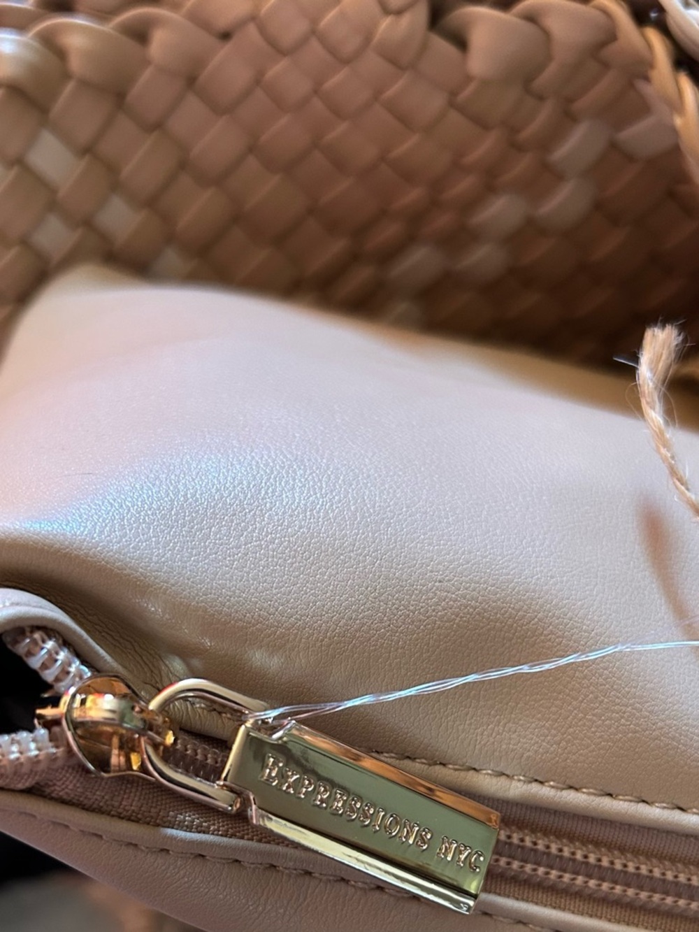 Braided Beige and White Woven Tote - Everyday Carry - Picture 9 of 9